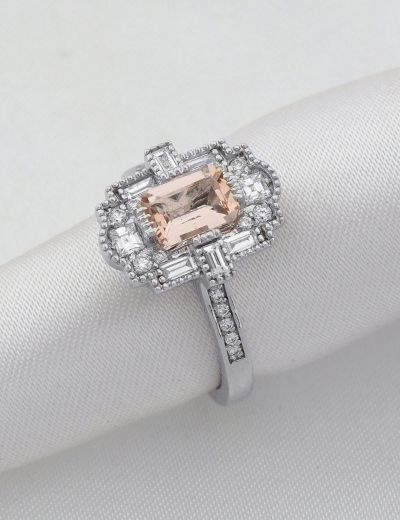 Pırlanta Tasarım Morganite Yüzük resmi