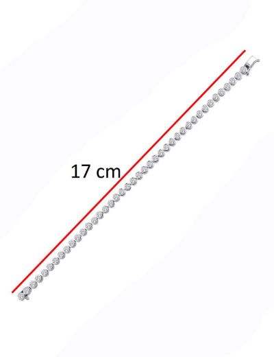 2.74ct (E-F vs) Pırlanta Su Yolu Bileklik resmi