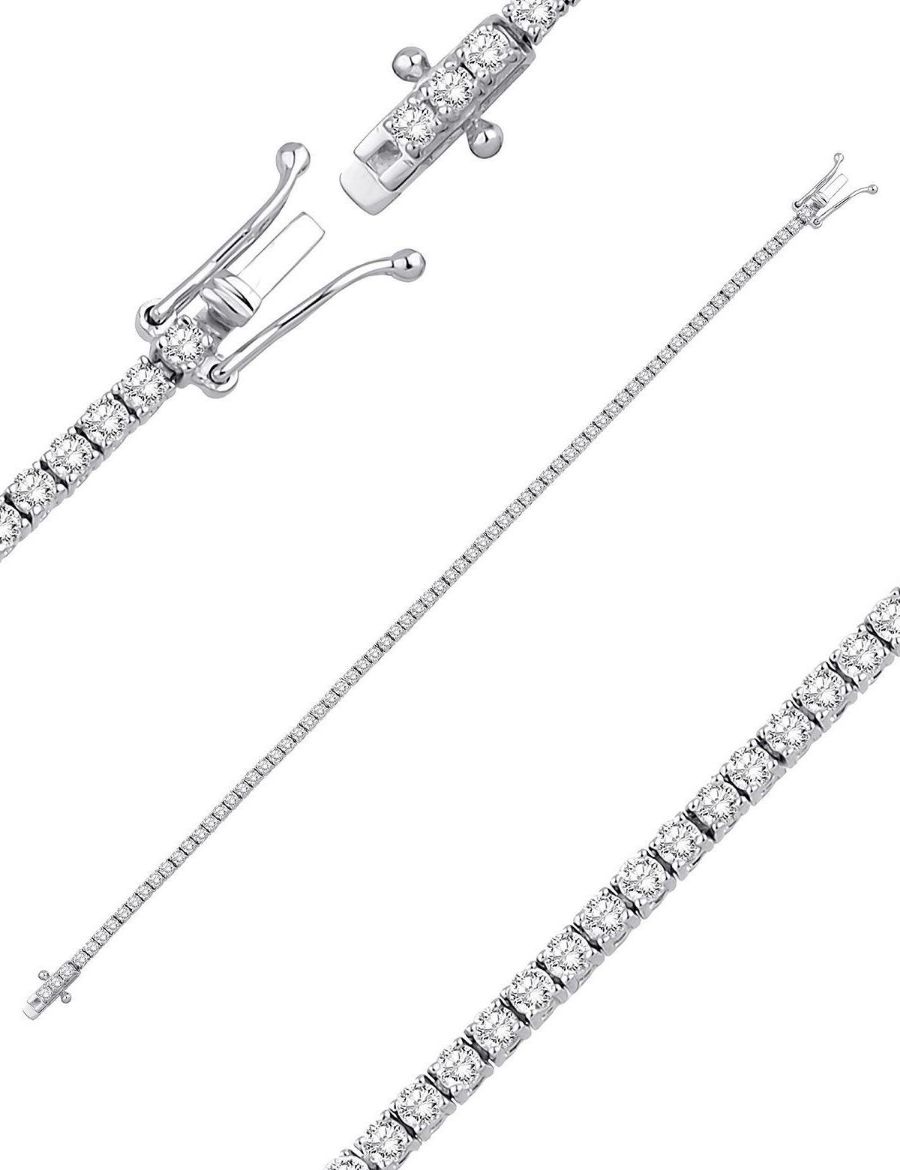 2.25ct (E-F vs) Suyolu Pırlanta Bileklik resmi