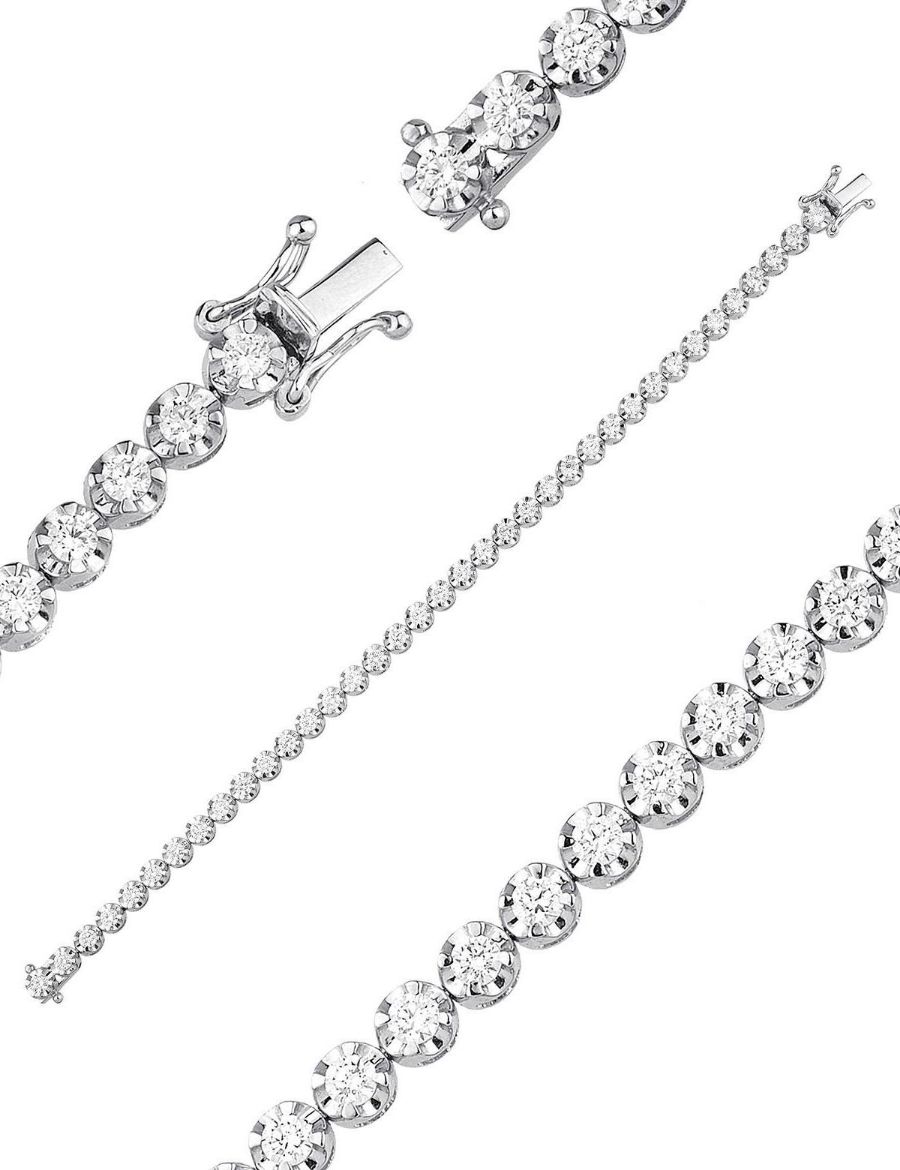 2.69ct (E-F vs) Pırlanta Suyolu Bileklik resmi