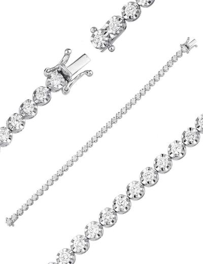 2.69ct (G-H vs) Pırlanta Suyolu Bileklik resmi