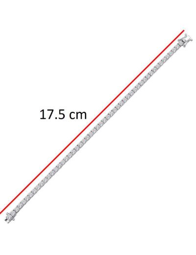 4.44ct (E-F vs) Pırlanta Suyolu Bileklik  resmi