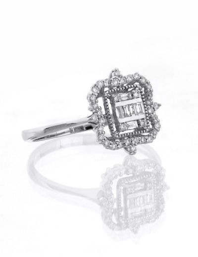 Baget Pırlanta Tasarım Yüzük resmi