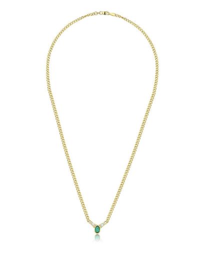 Zümrüt Tasarım Pırlanta Kolye resmi