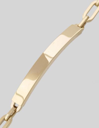 Kişiye Özel İsimli Künye Altın Bileklik- 14 Ayar resmi