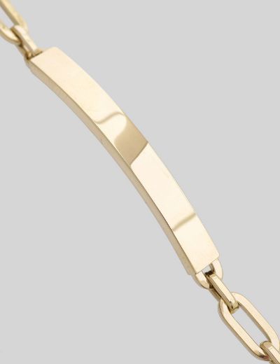 Kişiye Özel İsimli Künye Altın Bileklik- 14 Ayar resmi