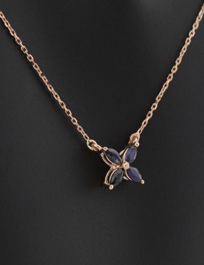 Safir Yonca Kolye resmi