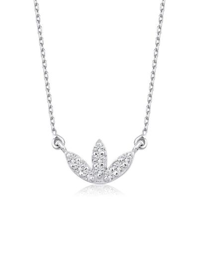 Pırlanta Lotus Çiçeği Kolye resmi