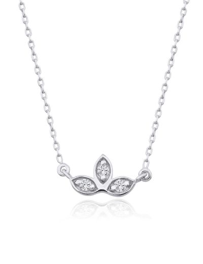 Pırlanta Lotus Çiçeği Kolye resmi