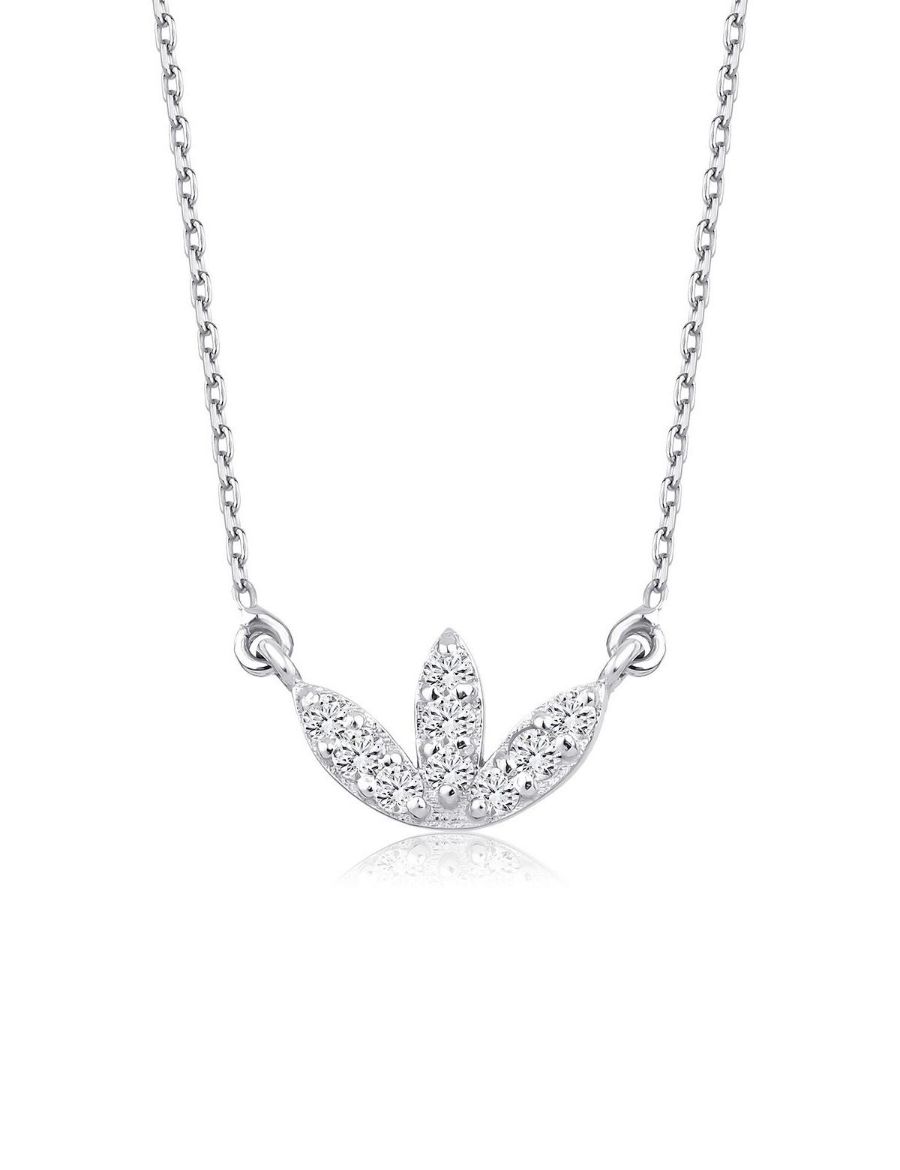 Pırlanta Lotus Çiçeği Kolye resmi