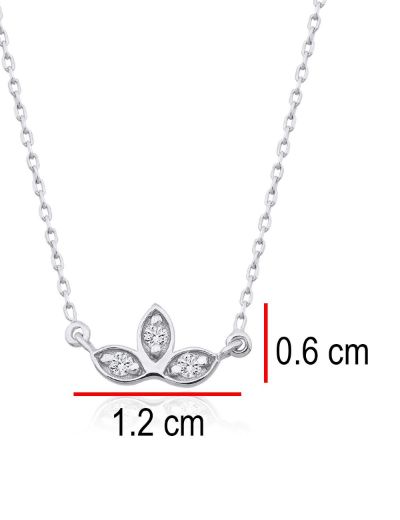 Pırlanta Lotus Çiçeği Kolye resmi