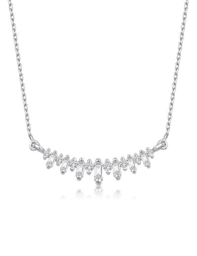 Baget Pırlanta Su Yolu Kolye resmi