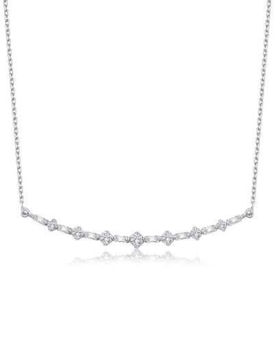 Pırlanta Su Yolu Baget Kolye resmi