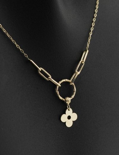 Altın Yonca Kolye resmi