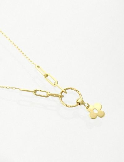 Altın Yonca Kolye resmi