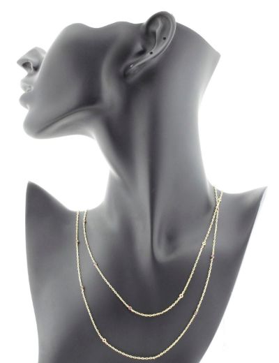 Yakut Taşlı Choker Kolye resmi