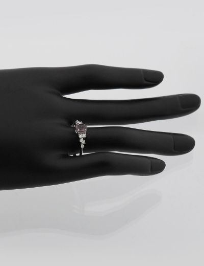 Oval Spinel Pırlanta Tektaş Yüzük resmi