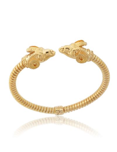 22 Ayar Altın Koç Başı Kelepçe Bilezik resmi