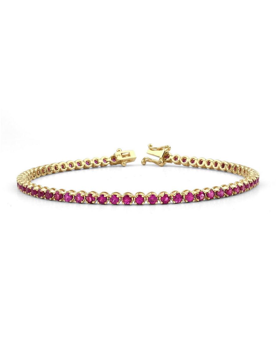 3.61ct Doğal Yakut Suyolu Bileklik resmi