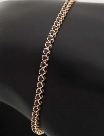 2,95ct Doğal Safir Suyolu Bileklik resmi