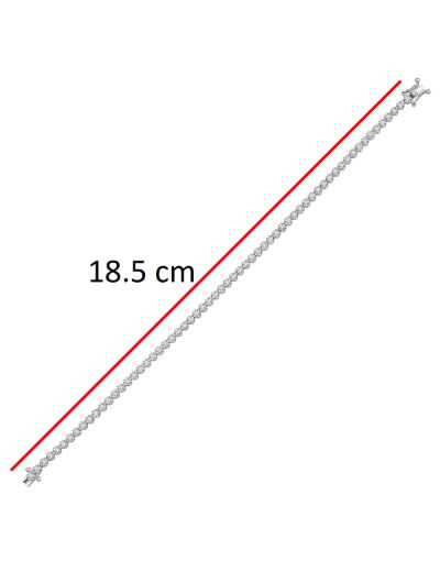 1.71ct (G-H vs) Pırlanta Su Yolu Bileklik resmi