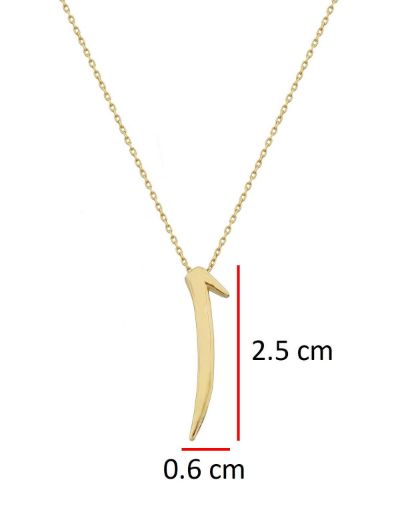 Altın Elif Kolye resmi