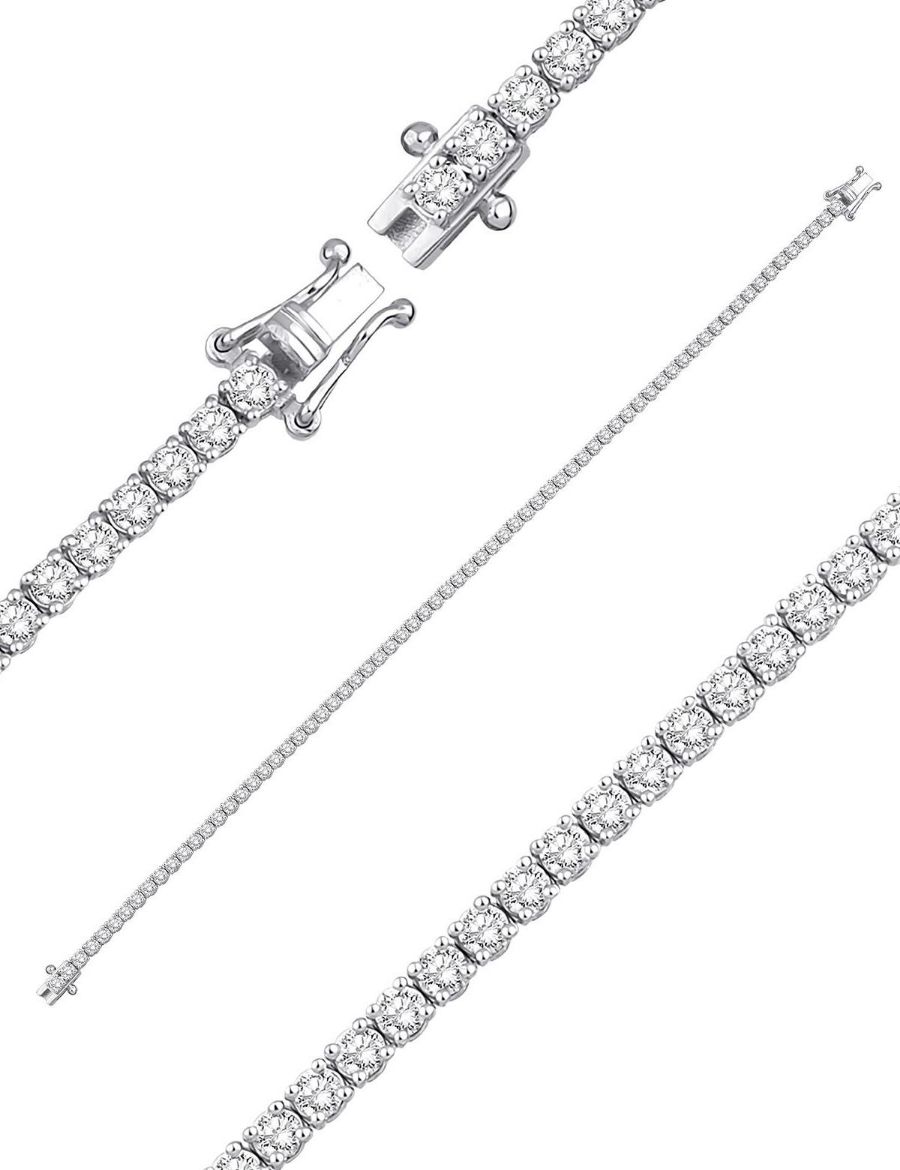 2.91ct (G-H vs) Karat Pırlanta Suyolu Bileklik resmi