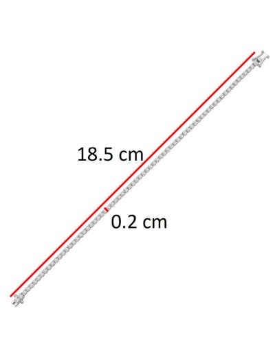 2.91ct (G-H vs) Karat Pırlanta Suyolu Bileklik resmi