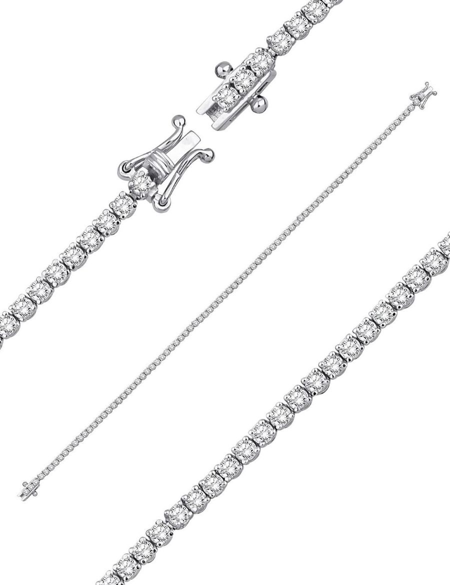 2.36ct (G-H vs) Karat Pırlanta Suyolu Bileklik resmi