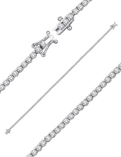 2.36ct (G-H vs) Karat Pırlanta Suyolu Bileklik resmi