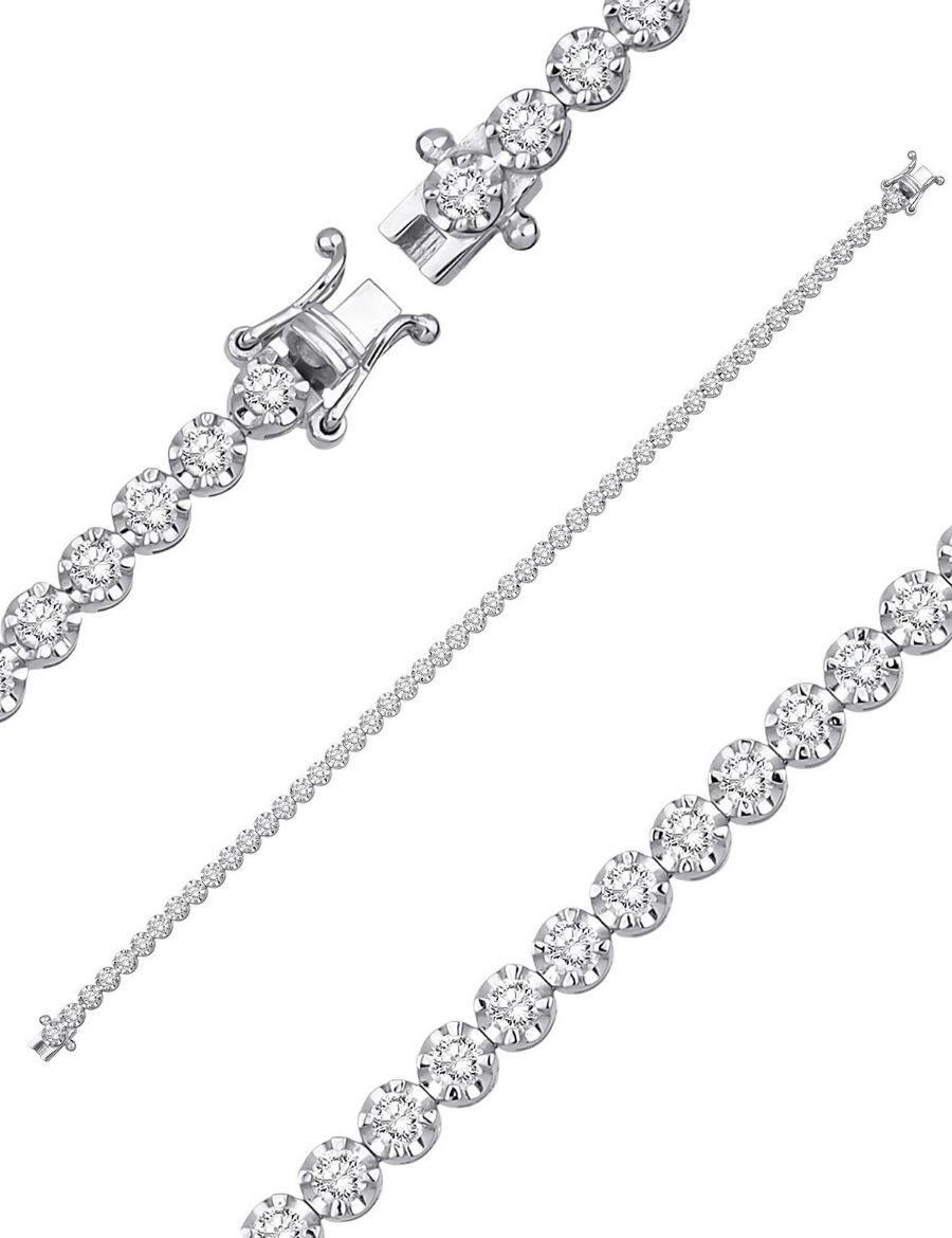 3.00ct  Karat Pırlanta Suyolu Bileklik resmi