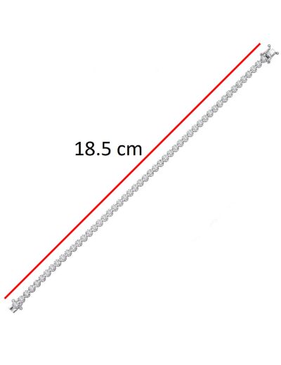 3.00ct  Karat Pırlanta Suyolu Bileklik resmi
