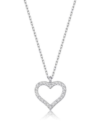 Pırlanta Sevgi Kalp Kolye resmi