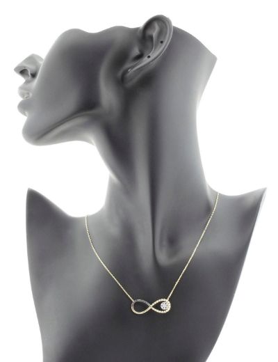 Pırlanta Sonsuzluk Kar Tanesi Kolye resmi