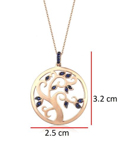 Doğal Safir Hayat Ağacı resmi