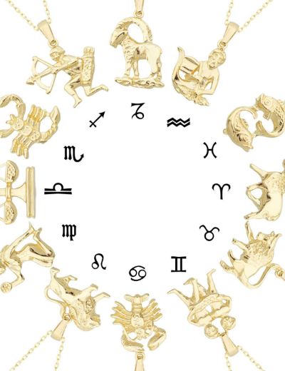 Terazi Burcu Altın Kolye / 14 Ayar resmi