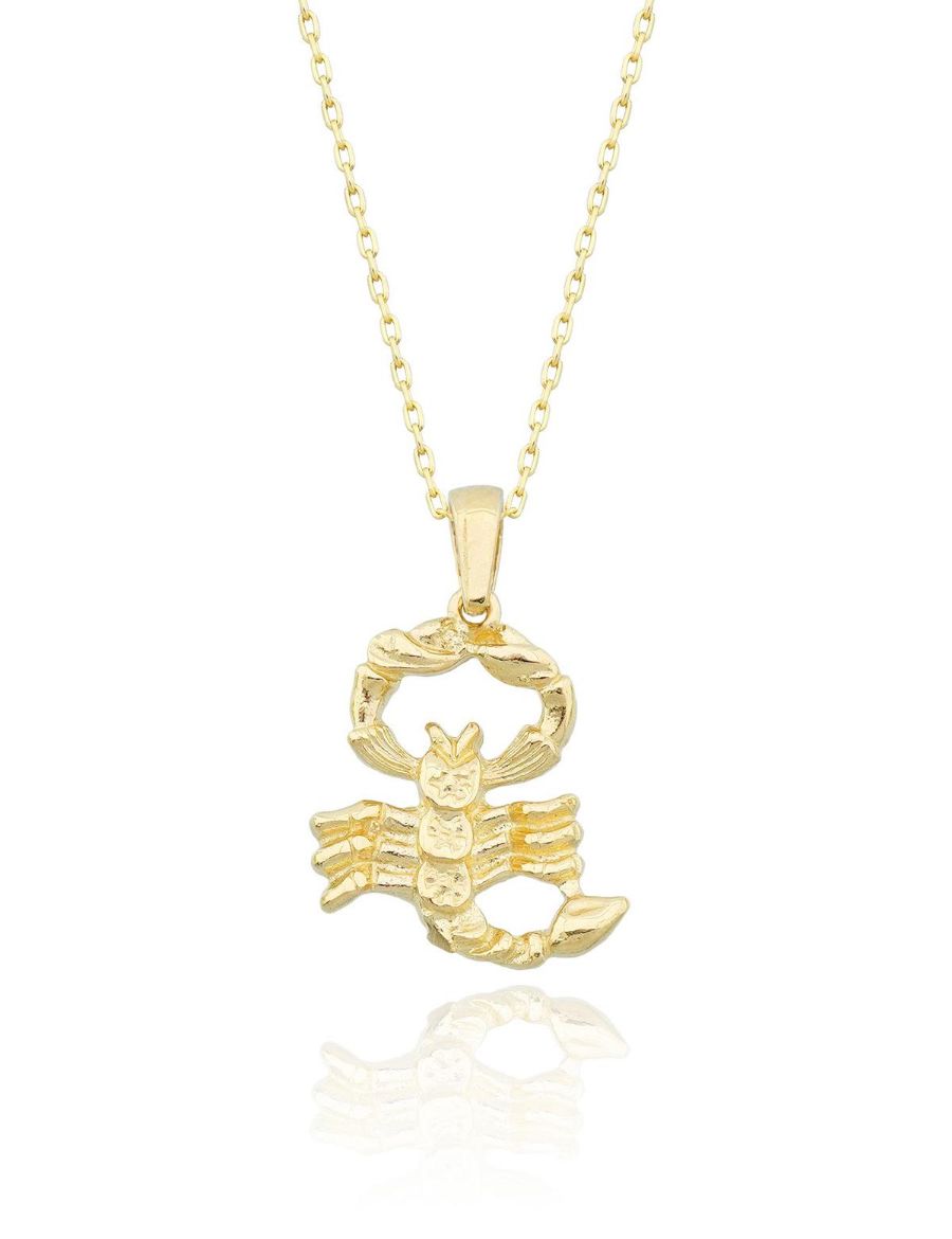 Akrep Burcu Altın Kolye / 14 Ayar resmi