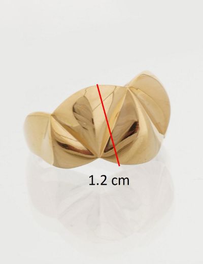 Geometrik Tasarım Altın Yüzük / 22 Ayar resmi