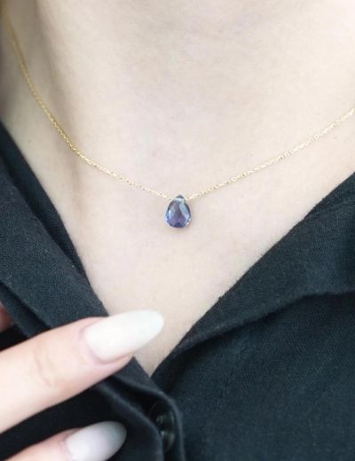 İyolit Damla Taşlı Kolye resmi