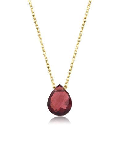 Rhodolite Damla Taşlı Kolye resmi