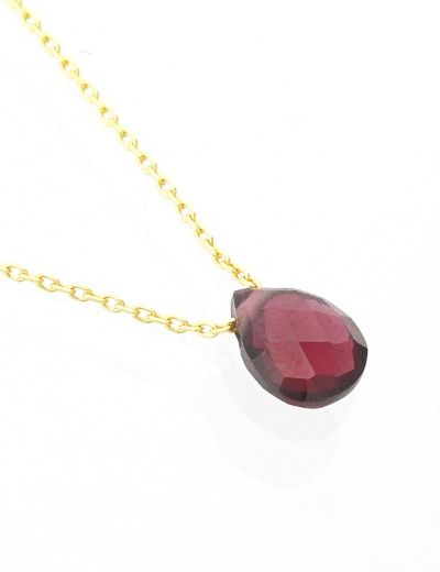 Rhodolite Damla Taşlı Kolye resmi