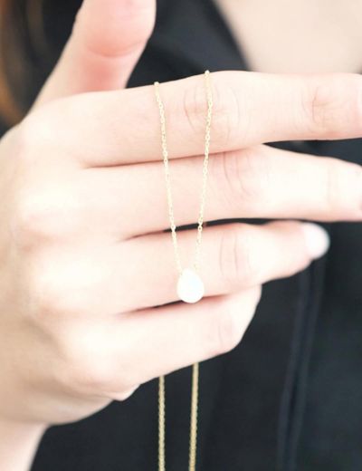Opal Damla Taşlı Kolye resmi