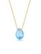 Blue Topaz Damla Taşlı Kolye resmi