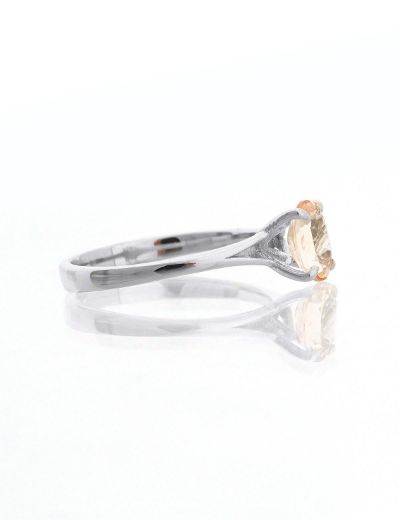 Morganite Oval Tektaş Yüzük resmi