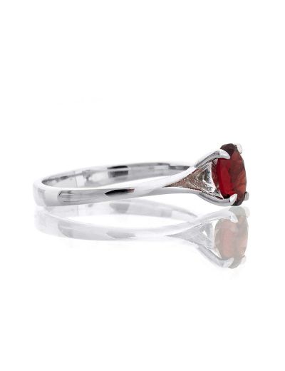 Garnet Oval Tektaş Yüzük resmi
