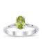 Peridot Oval Tektaş Yüzük resmi