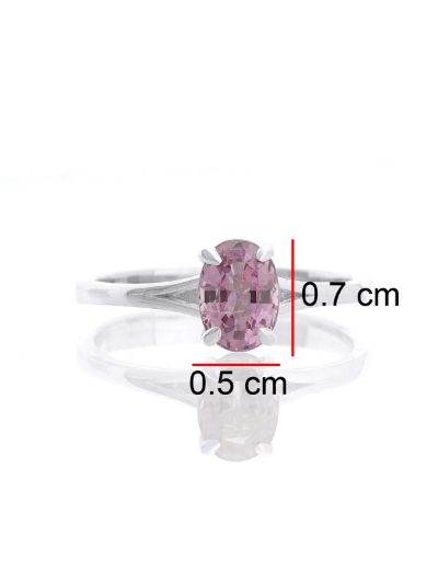 Spinel Oval Tektaş Yüzük resmi