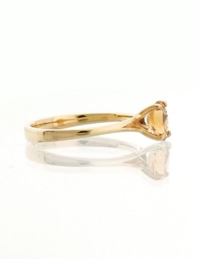 Citrine Oval Tektaş Yüzük resmi