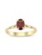 Garnet Oval Tektaş Yüzük resmi