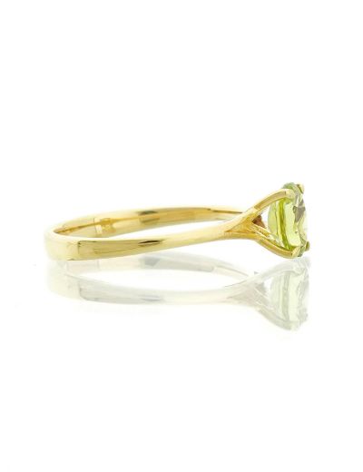 Peridot Oval Tektaş Yüzük resmi